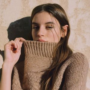 Anthropologie Rosamund Cable-Knit Poncho Sweater M/L